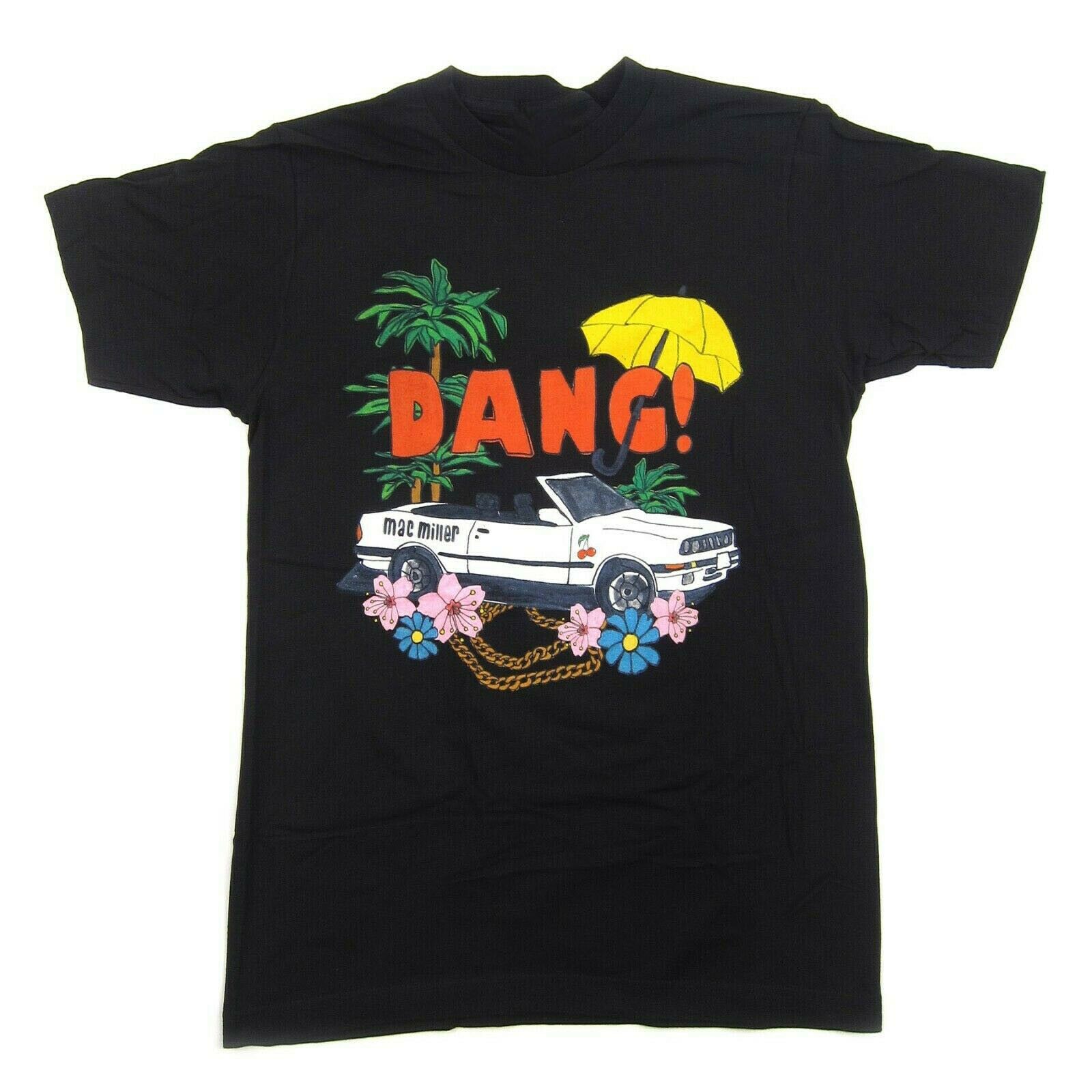 Vintage Miller Dang Car Tour Concert Black Men S-5XL Cotton T-shirt