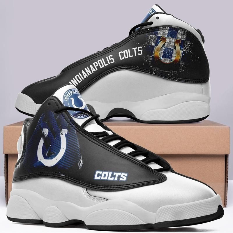 Air Jordan 13 Printing Shoes Sneaker Indianapolis Colts Football Team