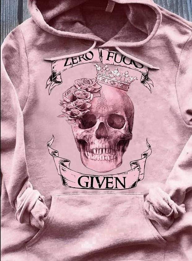 Pink Zero F* Given Rose Skull Queen Hoodie 3D