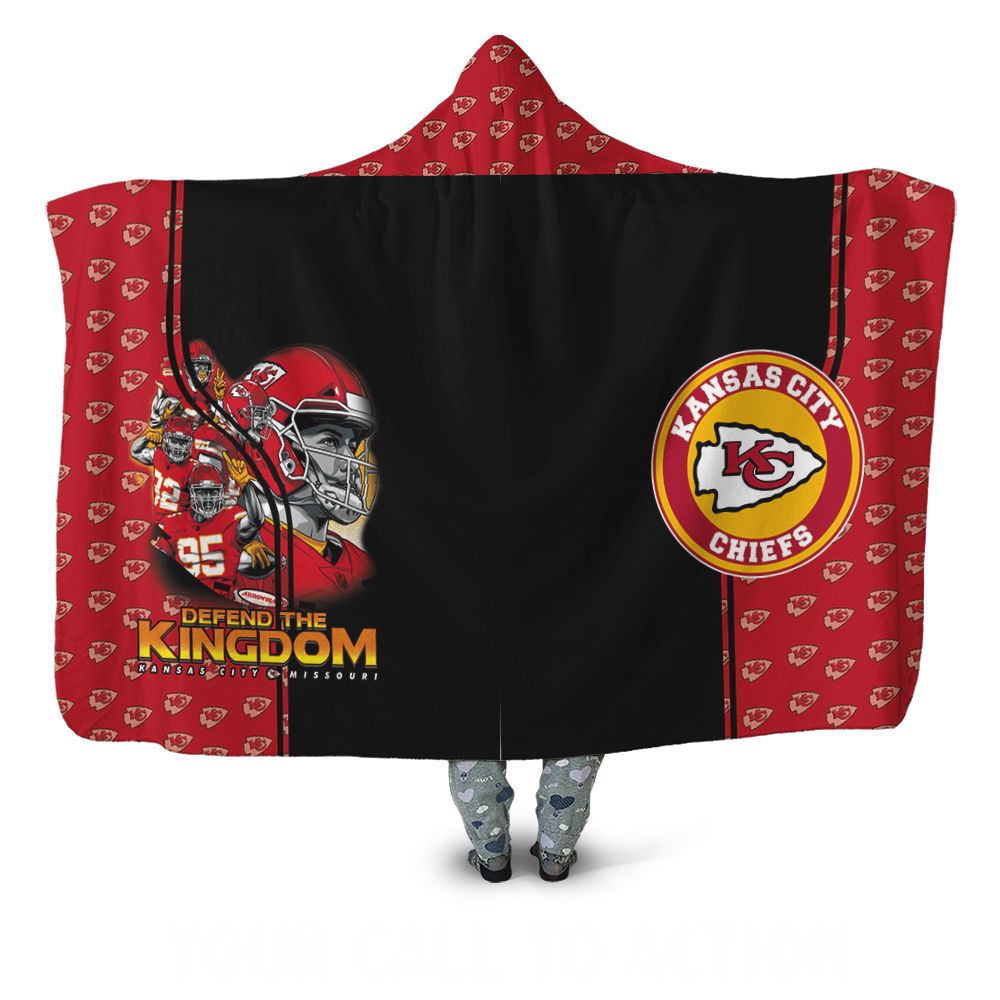 Kansas City Chiefs Defend The Kingdom Missouri State Champion Gift For Fan 3D Full Printing Hooded Blanket