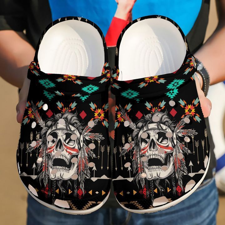 Native Skull Sku 1616 Crocs Clog Sho …