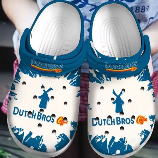 Dutch Bros Coffee Crocss Crocband For Men And Women Rubber 3D Crocband Clog