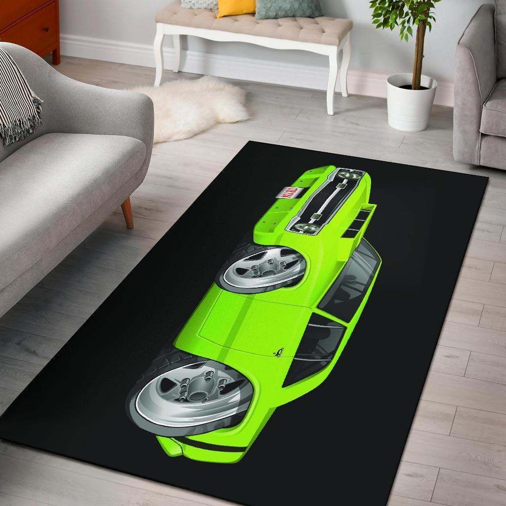 1969 Dodge Dart Cart Art Area Rug Carpet Carpets Black Background Area Rug For Living Room Bedroom Rug Home Decor