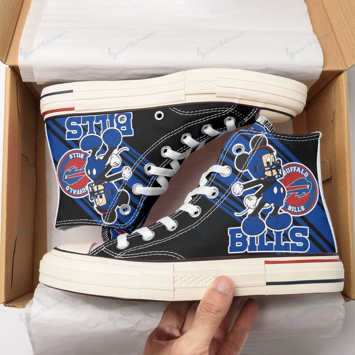 Buffalo Bills New High Top Canvas Shoes 63