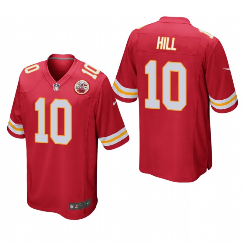 Kansas City Chiefs Tyreek Hill #10 Red Game Jersey – All Stitched, Embroidery