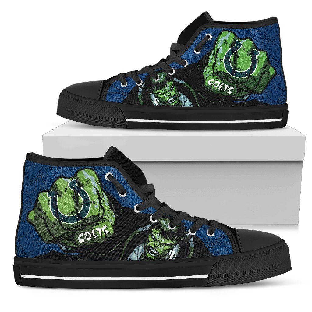 Hulk Style Indianapolis Colts High Top Shoes
