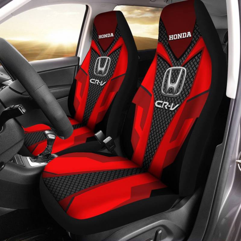 Honda CRV TDV Car Seat Cover (Set of 2) Ver 1 (Red)