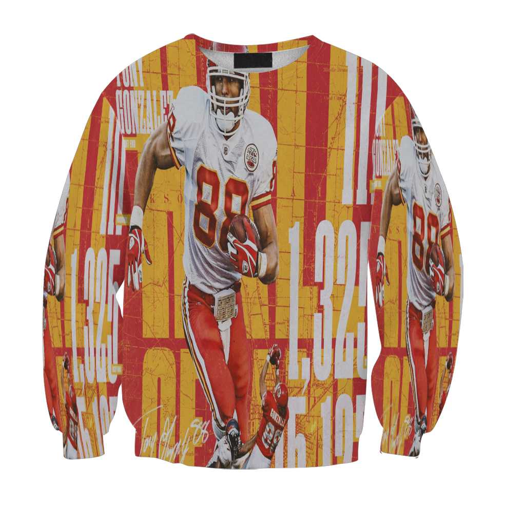 Kansas City Chiefs Tony Gonzalez 88 V2 Gift For Fan 3D Full Printing Sweatshirt