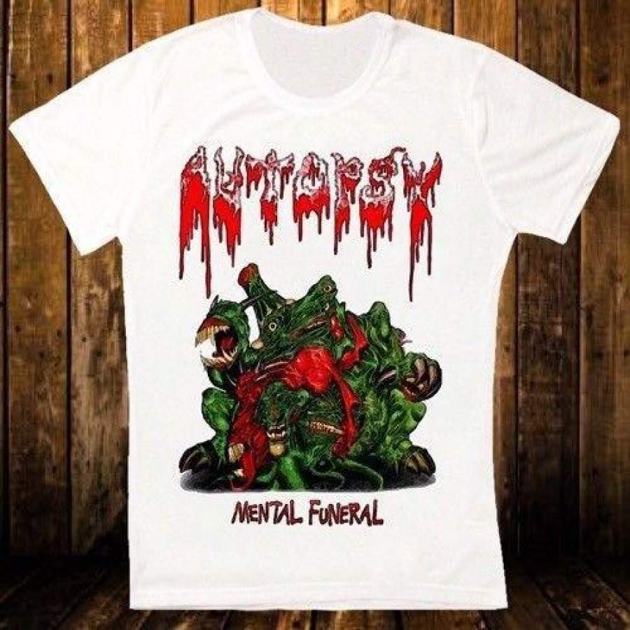 Autopsie Mental Funeral 91 DEATH DOOM METAL Rétro Vintage Hipster T SHIRT