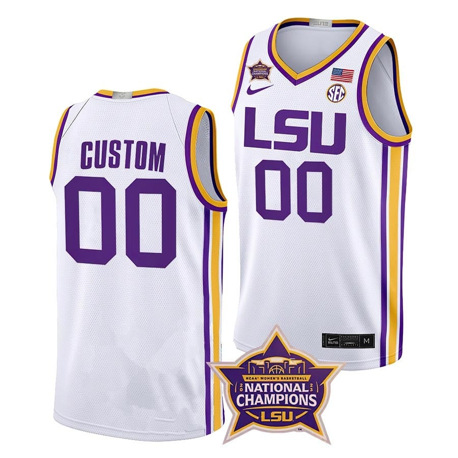 Lsu Tigers College Basketball Champions Custom 2023 Jersey All