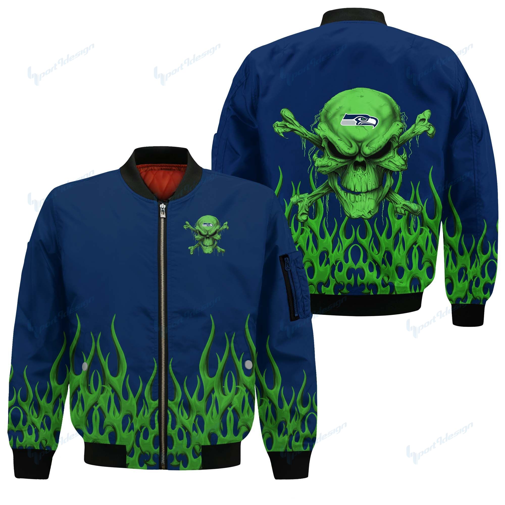 Seattle Seahawks Bomber Jacket 16