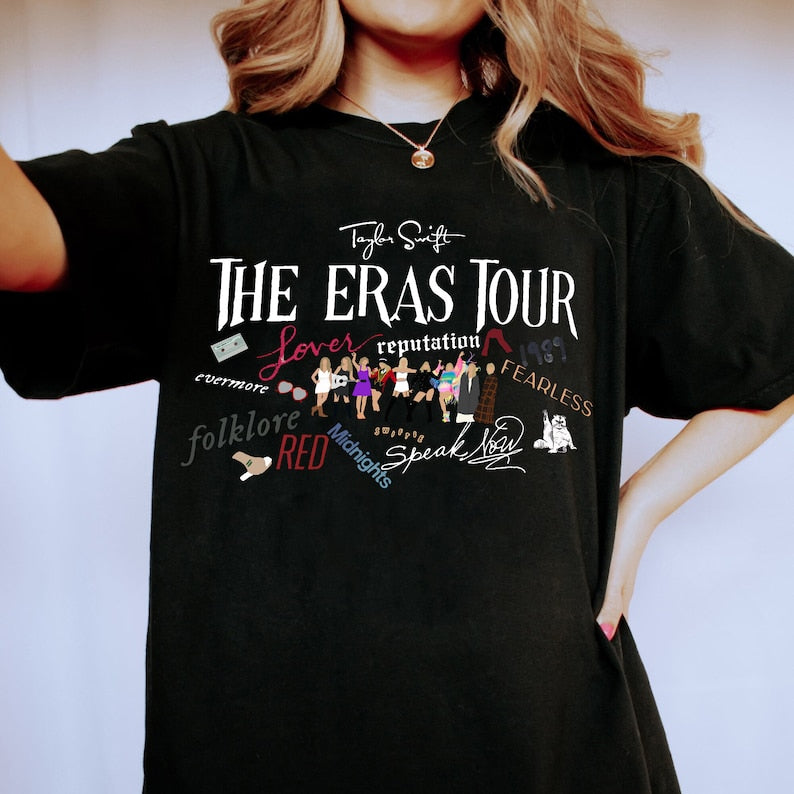 The Eras Tour Shirt, Taylor Swift Tour Shirt, Taylor Swift Album Shirt, Taylor Swift Eras Tour Shirt