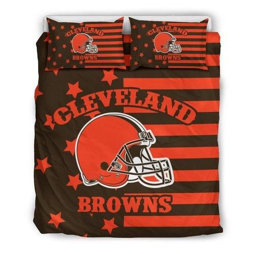 Star Mashup Column Cleveland Browns 3D Customize Bedding SetDuvet Cover Bedroom Set