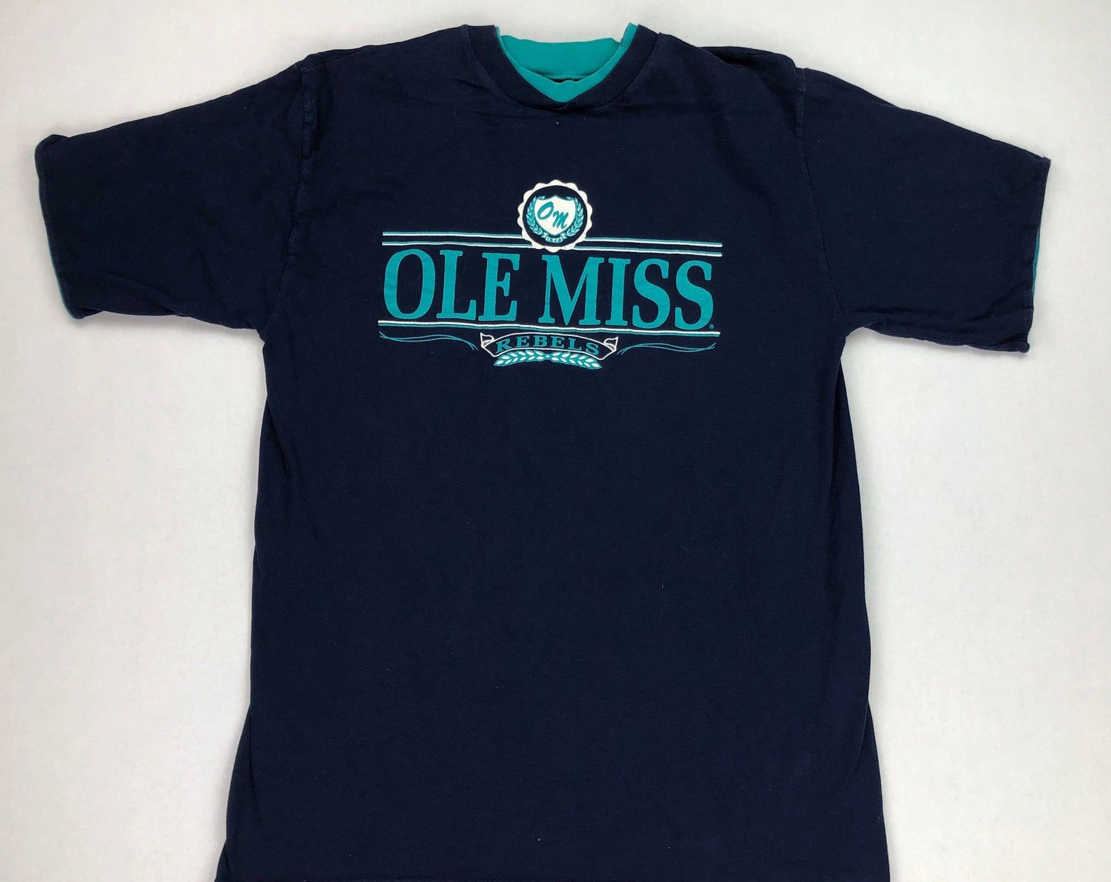 Vintage Ole Miss Double Collar T-shirt