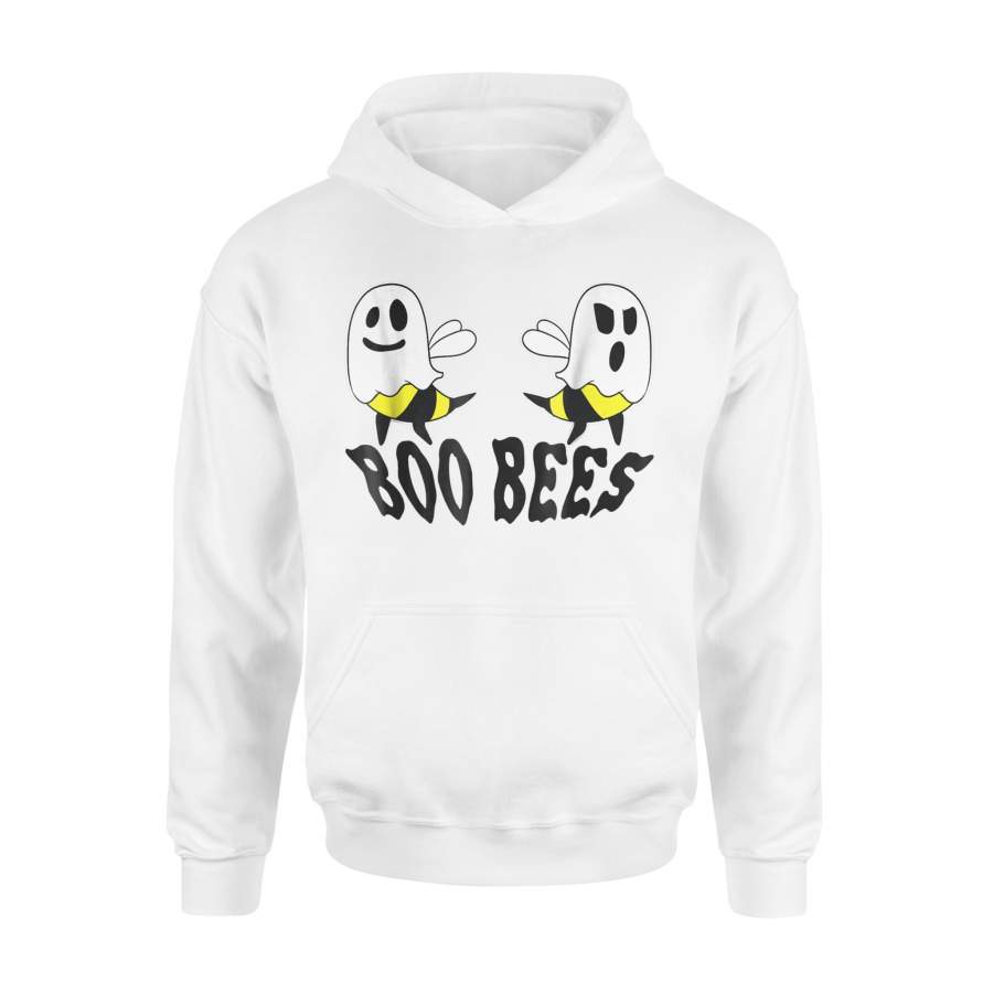 Boo Bees Halloween Ghost Bee Here For The Boos Halloween Hoodie