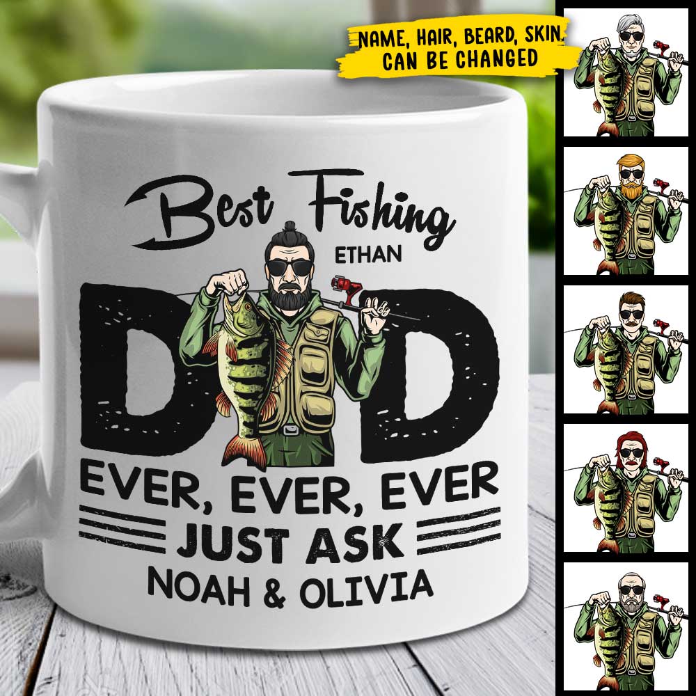 Best Fishing Dad Ever – Gift For Dad – Personalized Mug