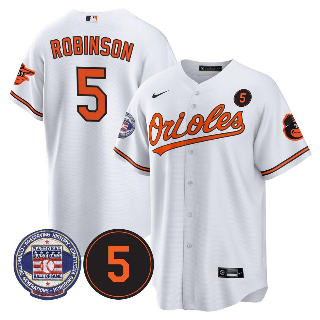 #5 Brooks Robinson Baltimore Orioles Jersey – Hall Of Fame Patch