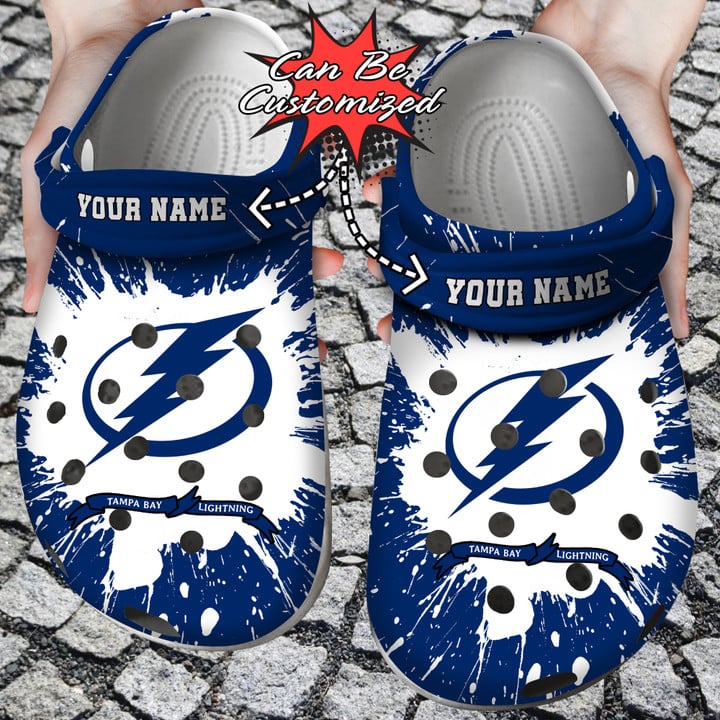 Hockey Crocs – Personalized Tampa Bay Lightning Team Clog Shoes