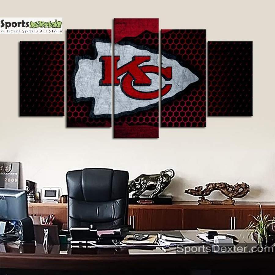 Kansas City Chiefs Steel Look Canvas