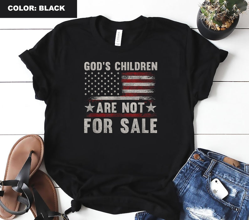 Retro God’S Children Are Not For Sale Ameria Shirt