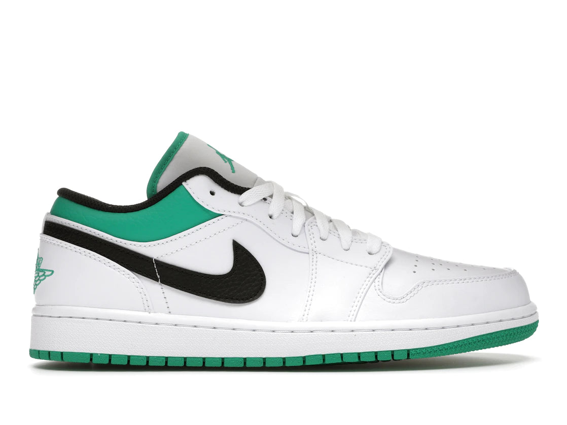 Jordan 1 Low White Lucky Green Black – Kohlrabis 194956890942