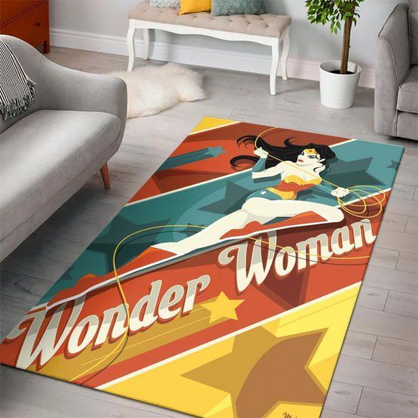 Wonder Woman Dc Comic Home Decor Rectangle Area Rug 2