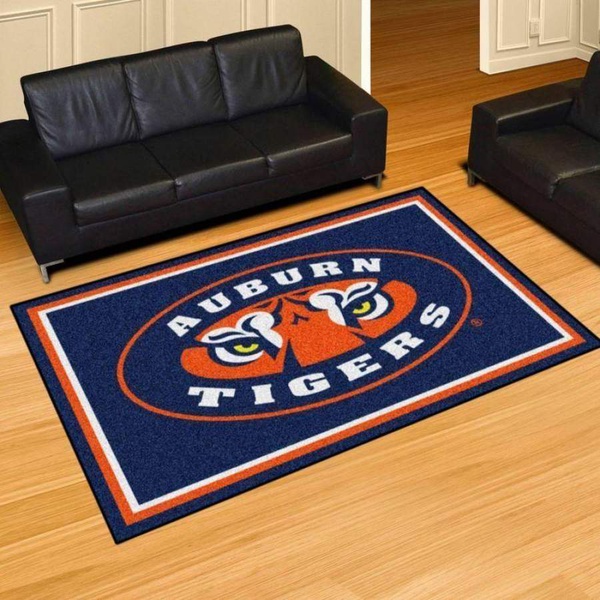 Auburn Tigers Area Rug, Football Team Logo Carpet, Living Room Rugs Floor Decor 19120713