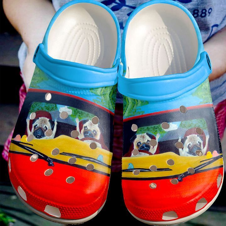 Pug Road Rage Sku 1954 Crocs Clog Sh …