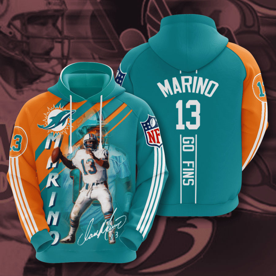 Miami Dolphins Dan Marino 95 Unisex 3D Hoodie Gift For Fans