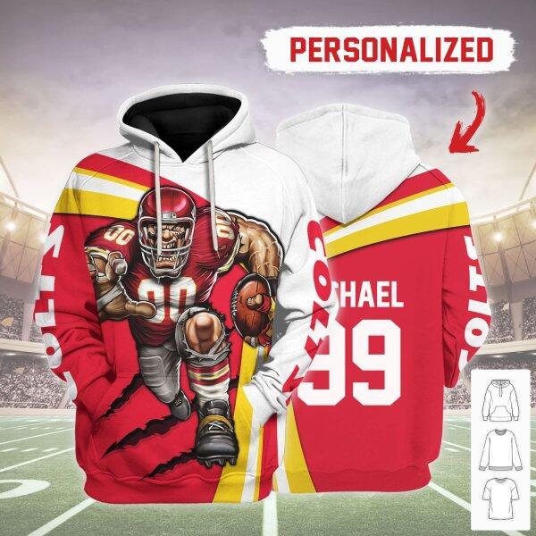 Gearhomies Personalized Unisex Tracksuit Hoodies Kansas City Chiefs Football Team 3D Apparel