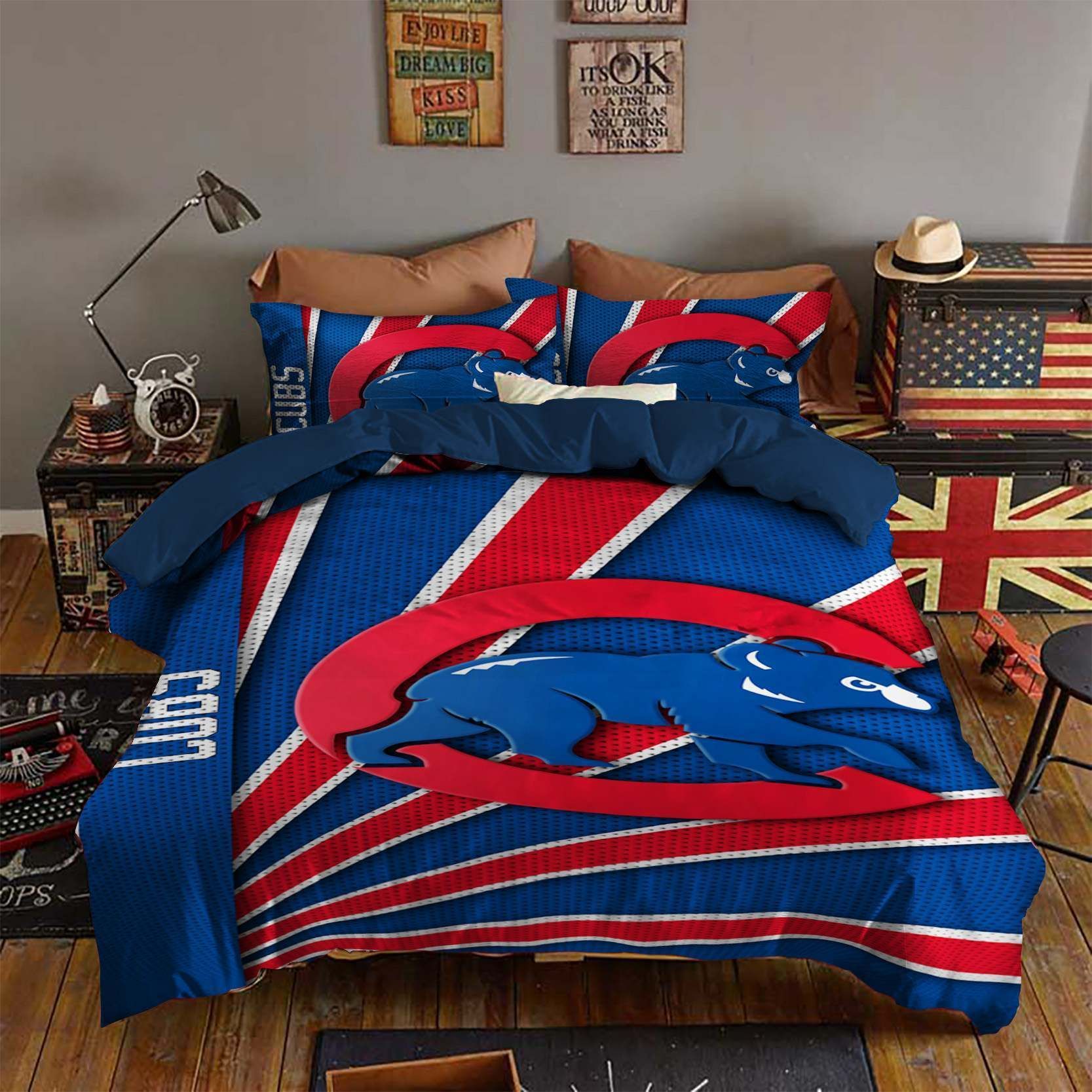 Chicago Cubs Bedding Set Sleepy (Duv …