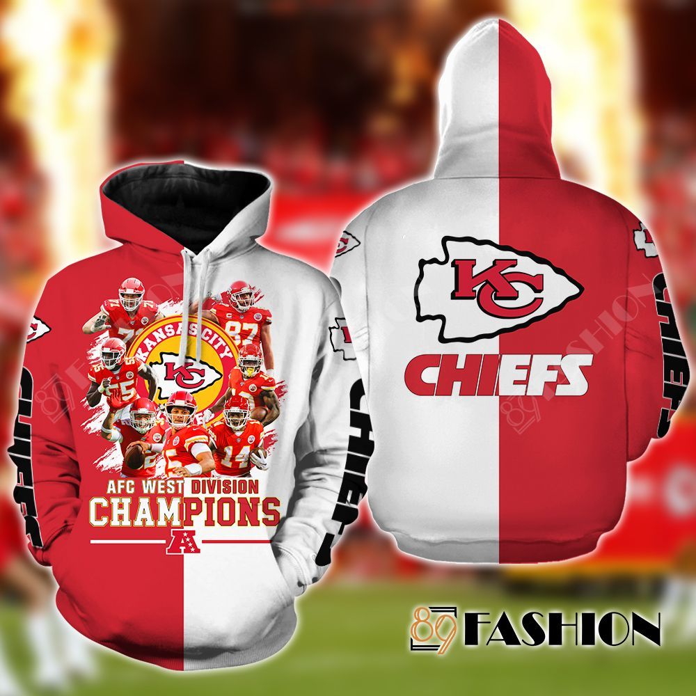 Kansas City Chiefs Champions Zip Sweater Tee 3D Zip Up Hoodie Unisex, Jacket, Sweatshirt, T-Shirt