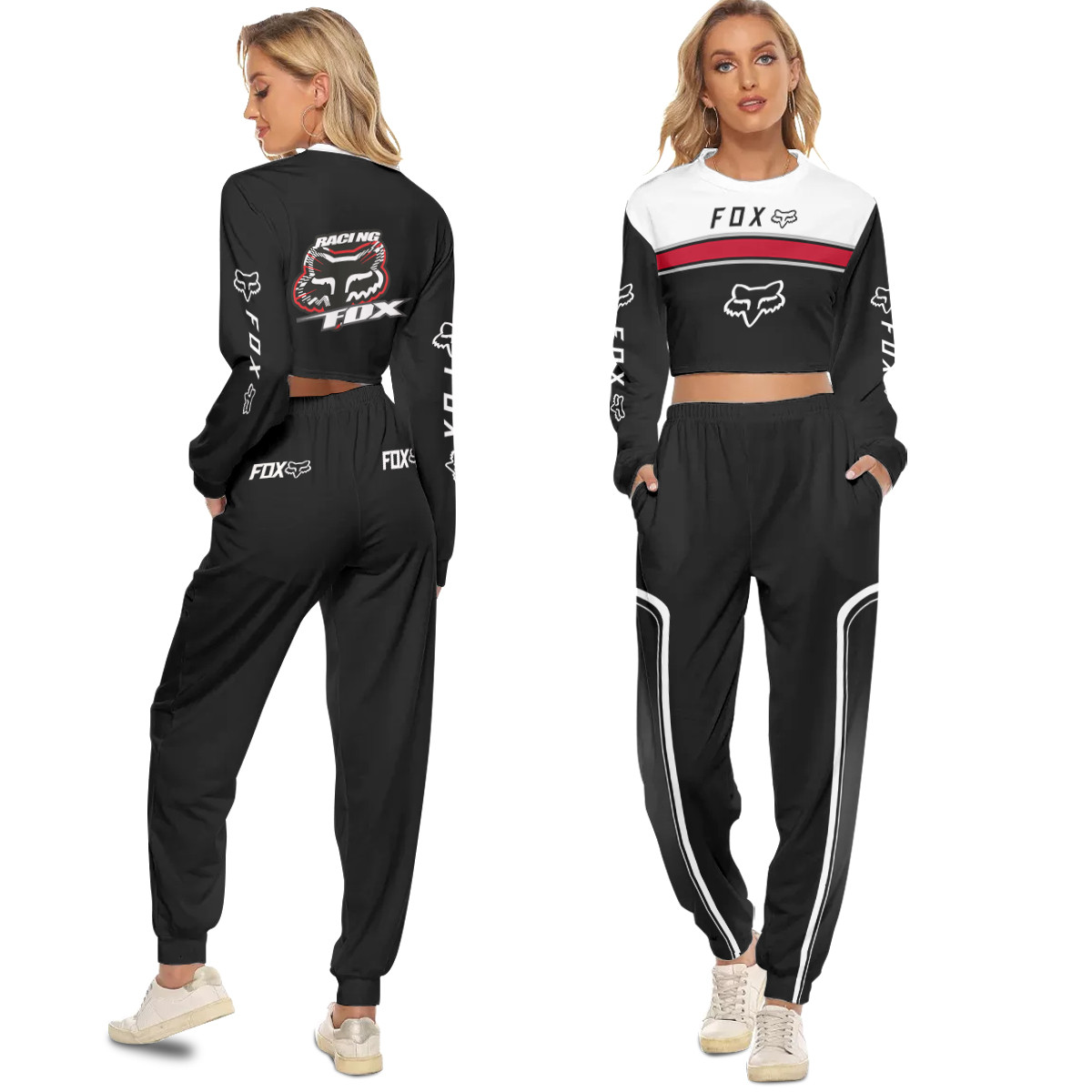 Fr Cropped Sweatshirt Suit Women Set Vd02