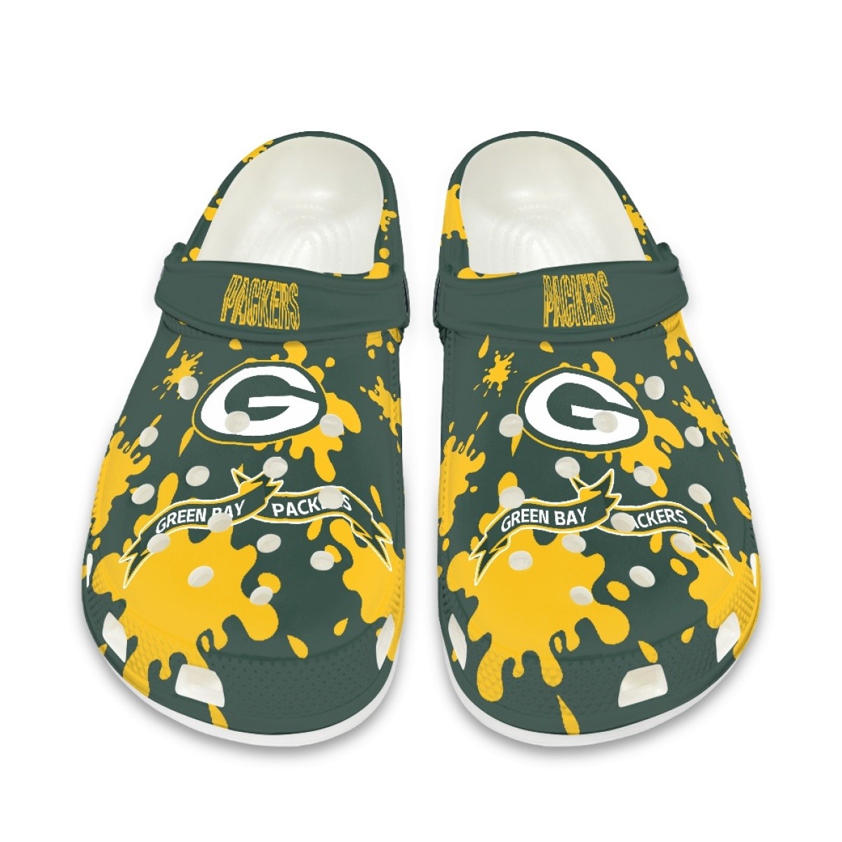 Green Bay Packers Crocs Shoes Cute Style#4 Shoes For Fans