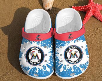 Miami Marlins Crocband Clog Clog Comfortable For Mens And Womens Classic Clog Water Shoes Miami Marlins Crocs