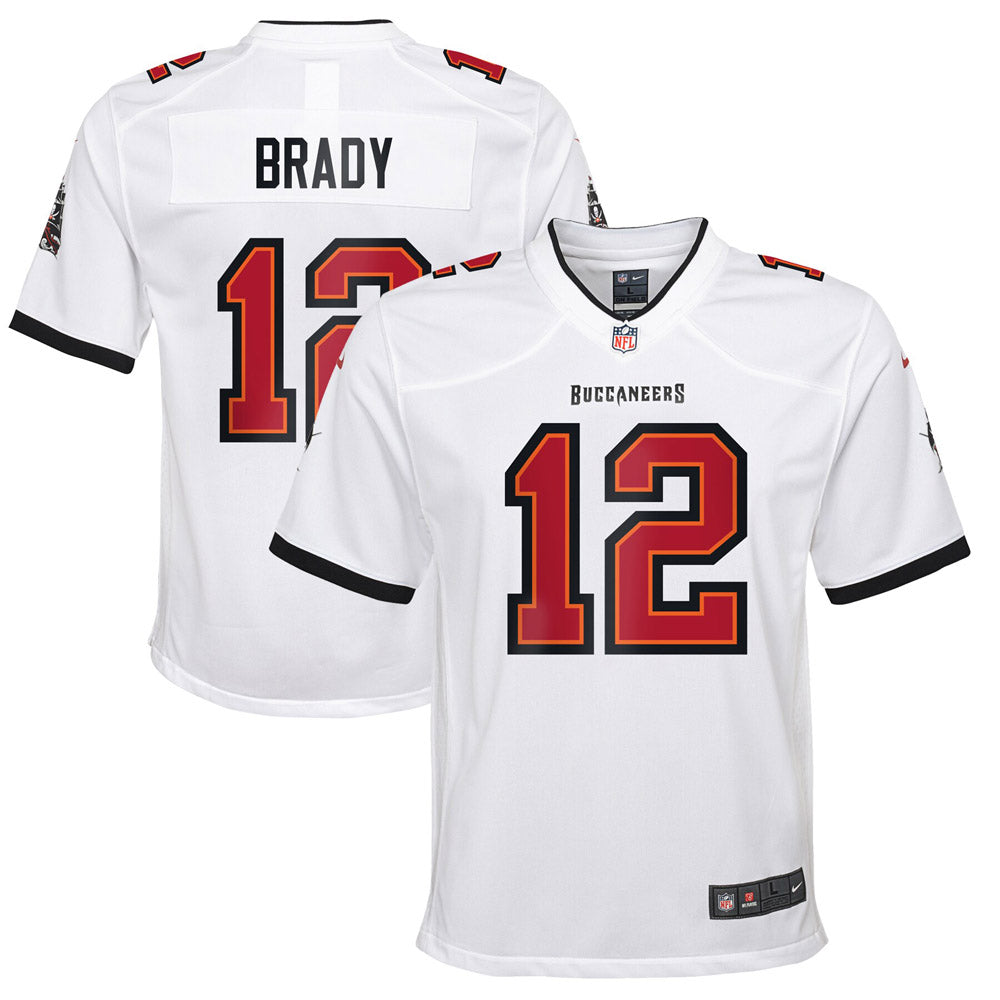 Youth Tampa Bay Buccaneers Tom Brady Game Jersey White
