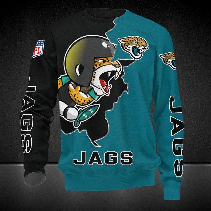 Jacksonville Jaguars Teal Black Gift For Fan Ugly Wool Sweater Christmas V2