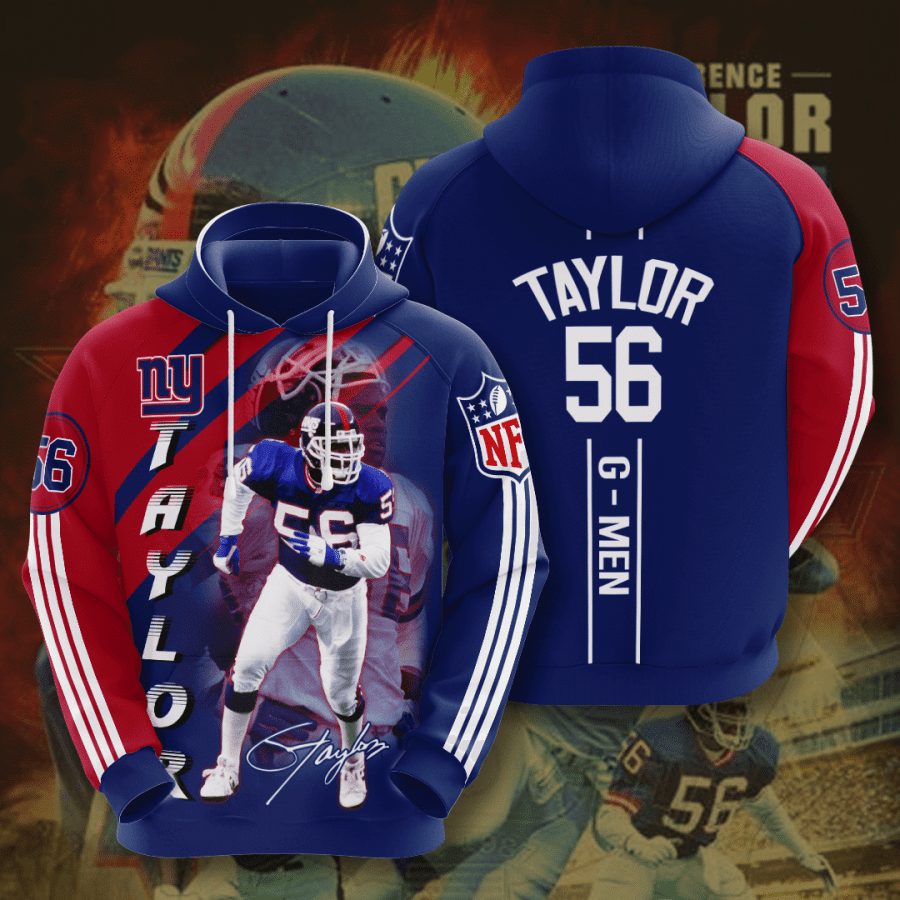 New York Giants Lawrence Taylor 44 Unisex 3D Hoodie Gift For Fans