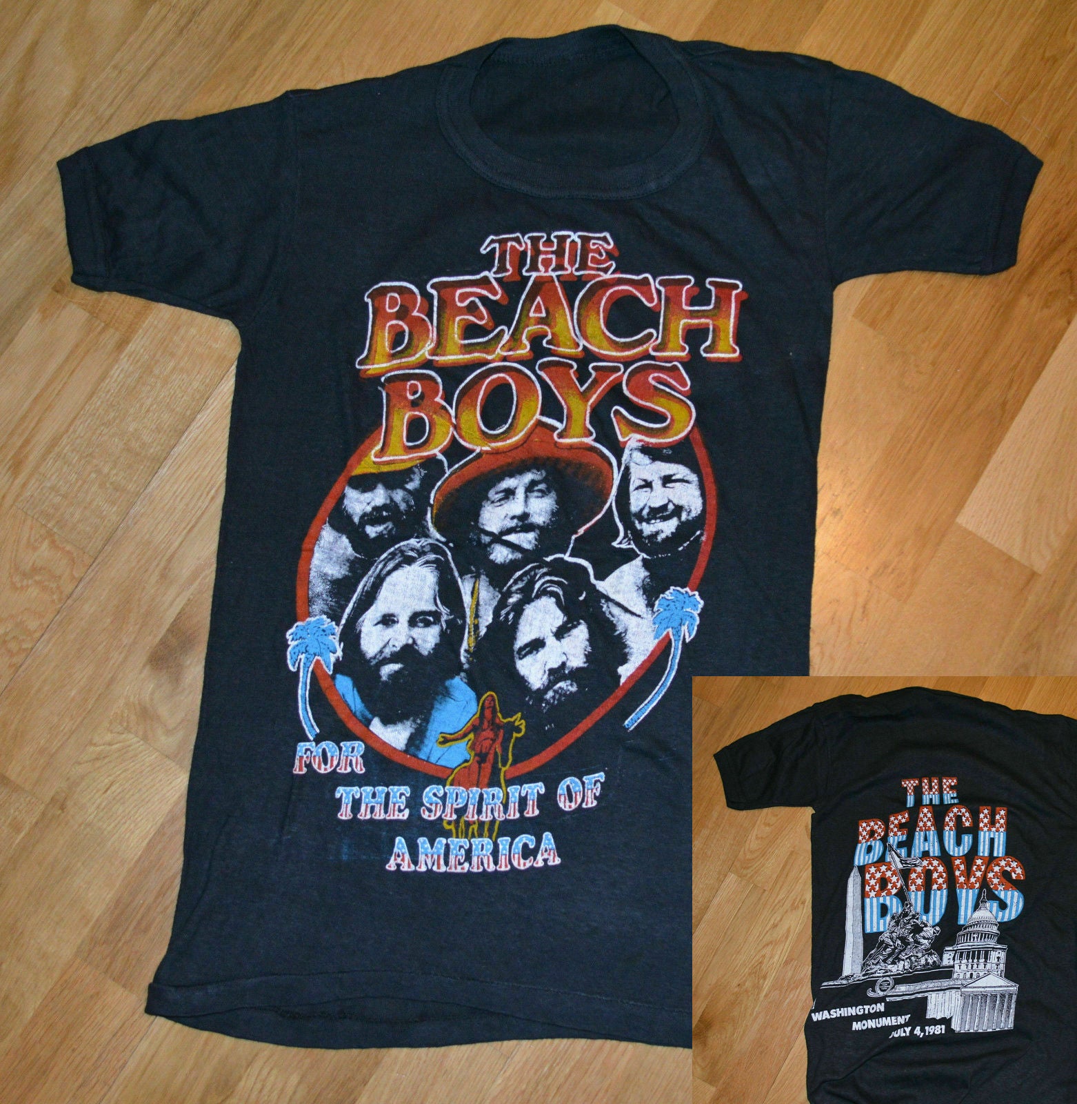 VTG 1981 THE BEACH BOYS vintage concert tour tee S-2XL Gldan Reprint