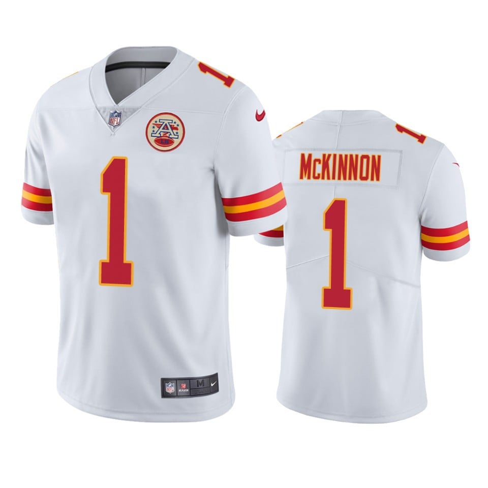 Jerick Mckinnon 1 Kansas City Chiefs White Vapor Limited Jersey