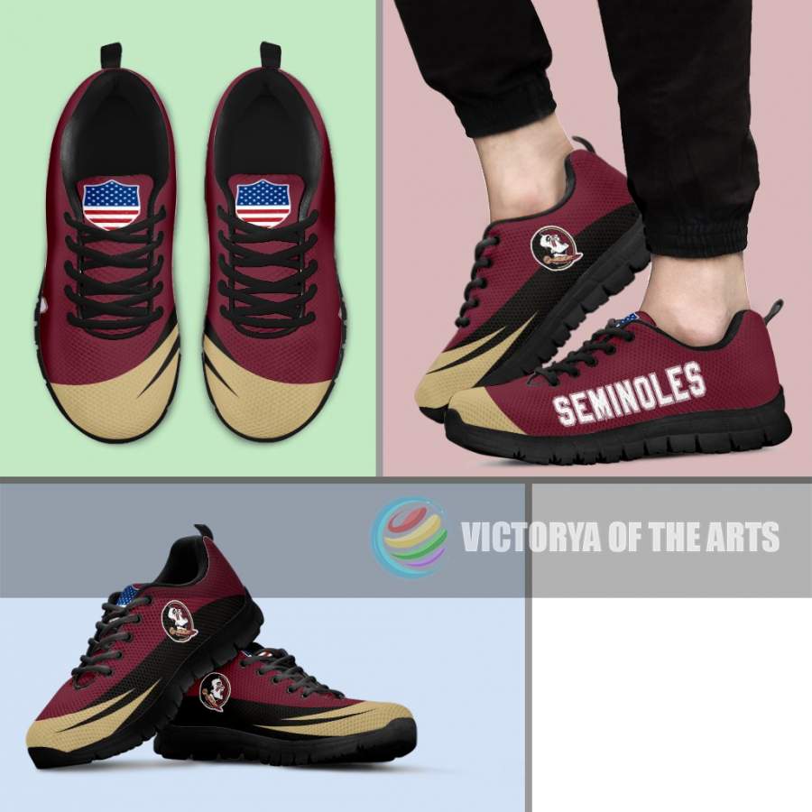 Special Gift Logo Florida State Seminoles Sneakers