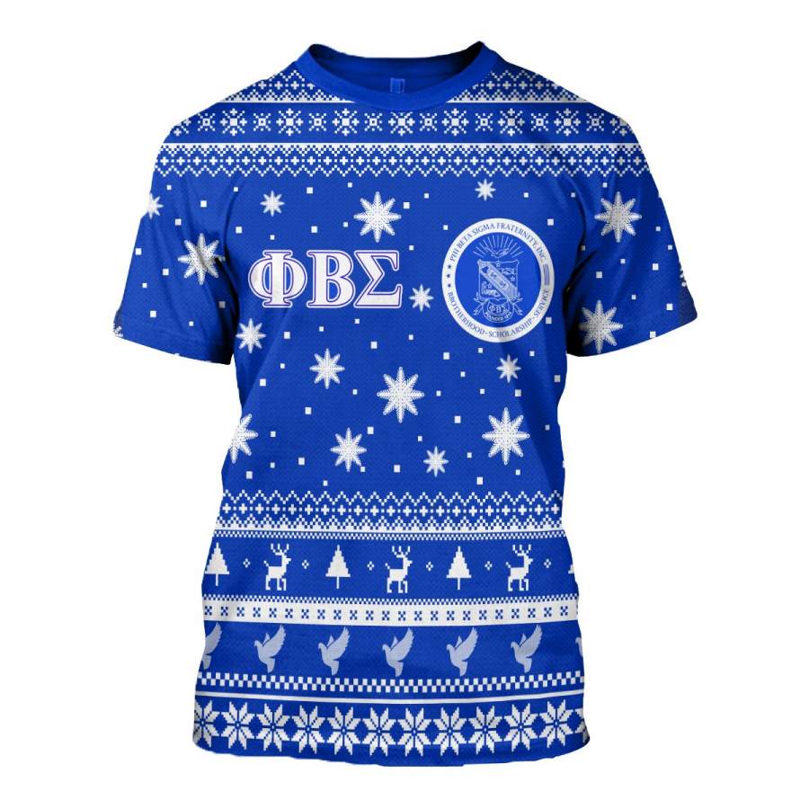 3D ALL OVER PHI BETA SIGMA UGLY SWEATER 3102019