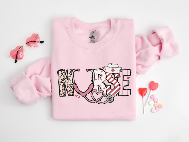 Nurse Valentine Gift Sweatshirt, Nurse Valentines Day Sweatshirts, Valentine Nurse Sweaters, Valentine Nursing Sweater, Nicu Labor Peds Gift