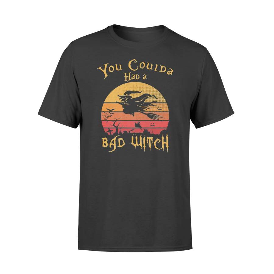 You Coulda Had A Bad Witch Vintage Funny Halloween Costume  Premium T-Shirt – Premium T-shirt