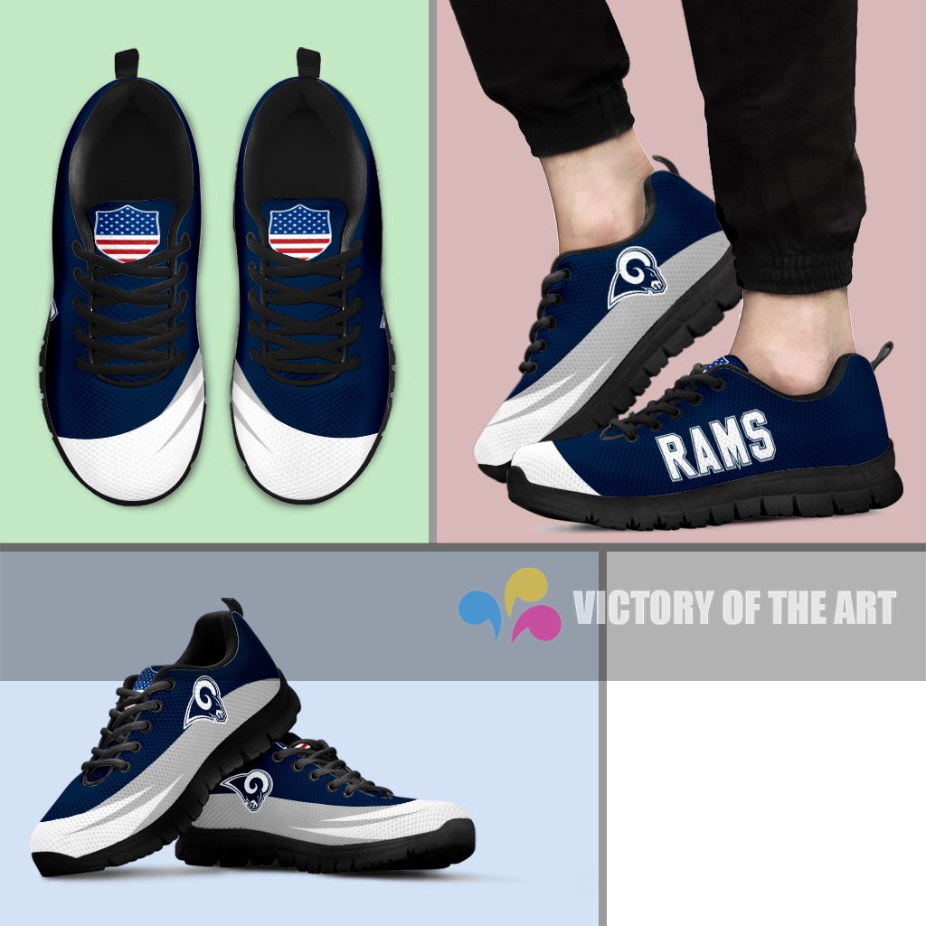 Special Gift Logo Los Angeles Rams Sneakers