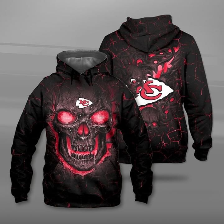 Lava Skull Kansas City Chiefs 3D T Shirt Hoodie Sweater 3D Hoodie Sweater Tshirt