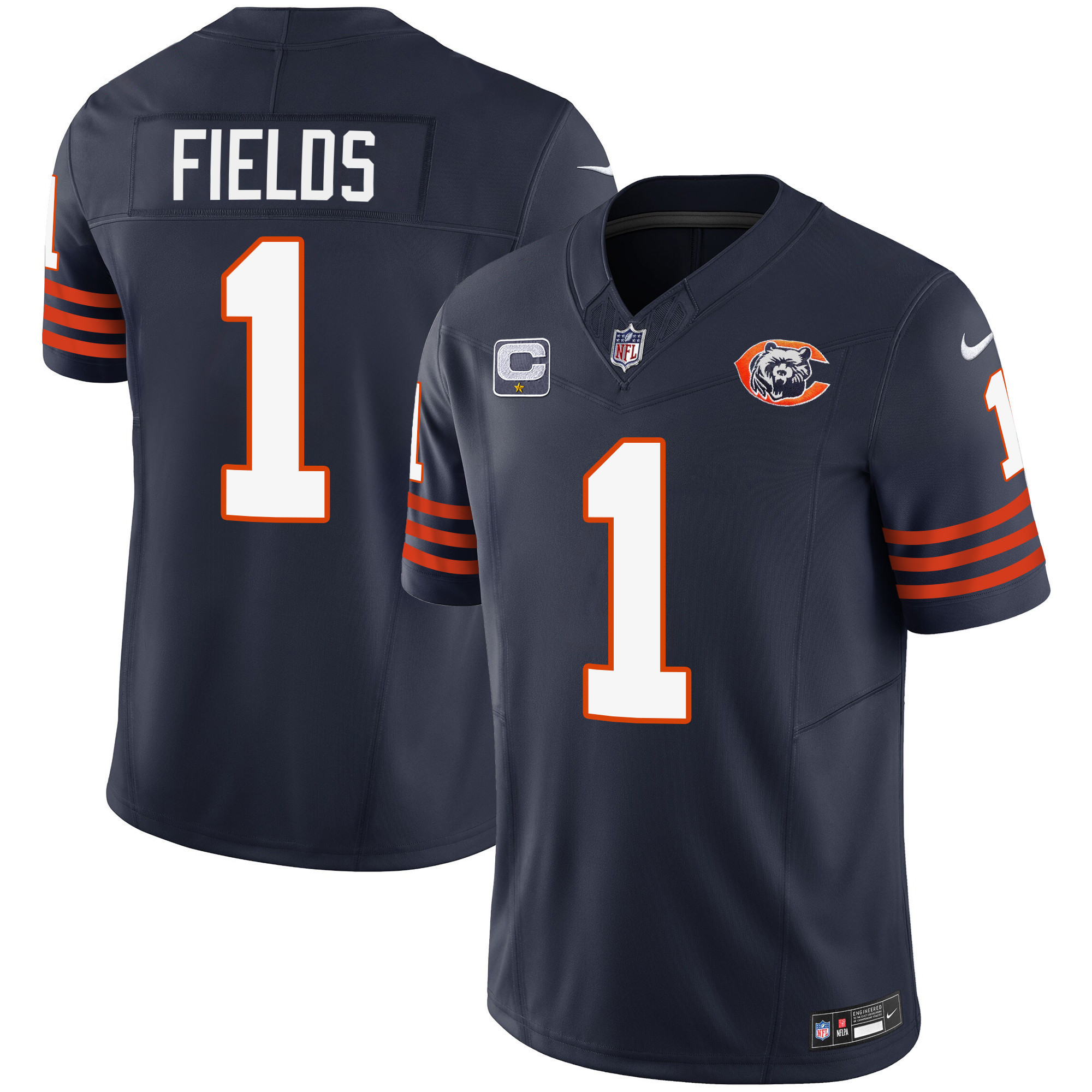 Men’S Bears Throwback Vapor Jersey – All Stitched