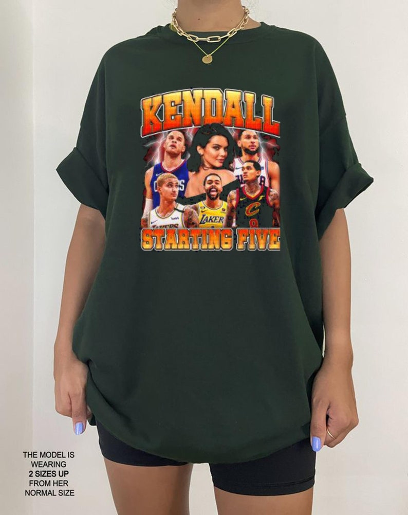 Kendall Starting Five Shirt, Kendall Jenner Shirt, Retro Graphic Shirt, Gift For Fans, Vintage Unisex Tshirt, Gift For Her