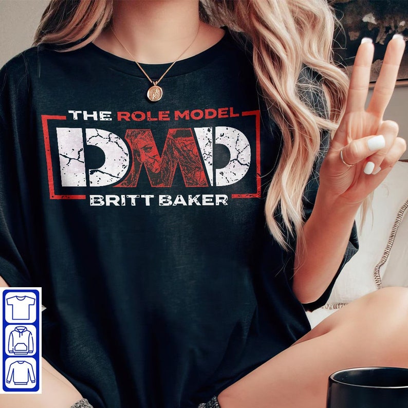 The Role Model Dmd Britt Baker T-Shirt, Britt Baker Battle Damage Shirt, Hoodie, Sweater, Long Sleeve And Tank Top