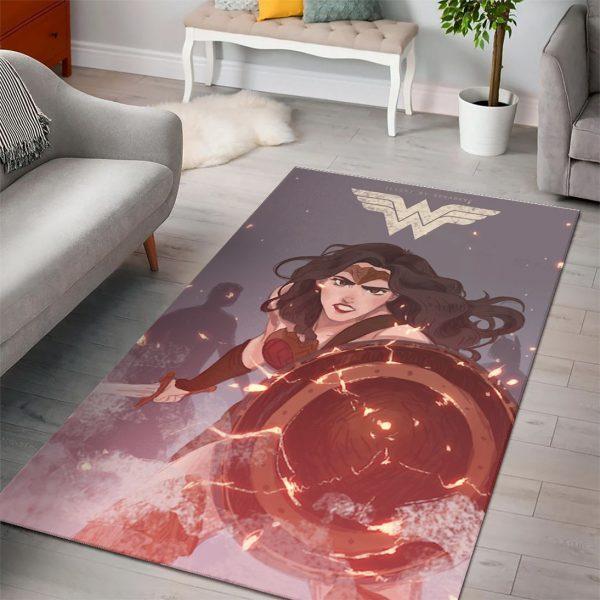 Wonder Woman Dc Comic Home Decor Rectangle Area Rug 5